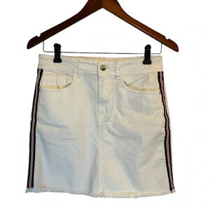 Zara striped jeans  skirt